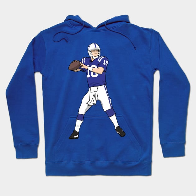 the legendary number 18 of indianapolis Hoodie by rsclvisual